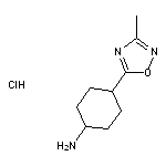 4-(3-methyl-1,2,4-oxadiazol-5-yl)cyclohexan-1-amine hydrochloride