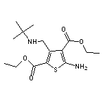 diethyl 5-amino-3-[(tert-butylamino)methyl]thiophene-2,4-dicarboxylate