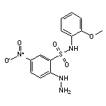 2-Hydrazino-N-(2-methoxy-phenyl)-5-nitro-benzenesulfonamide