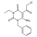 6-Amino-1-benzyl-5-(2-chloro-acetyl)-3-ethyl-1H-pyrimidine-2,4-dione