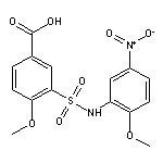 4-Methoxy-3-(2-methoxy-5-nitro-phenylsulfamoyl)-benzoic acid