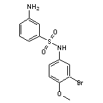 3-Amino-N-(3-bromo-4-methoxy-phenyl)-benzenesulfonamide