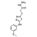 [5-(3-Methoxy-phenylamino)-[1,3,4]thiadiazol-2-ylsulfanyl]-acetic acid hydrazide