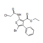 Ethyl 5-Bromo-2-(2-chloroacetamido)-4-phenylthiophene-3-carboxylate