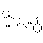 3-Amino-N-(2-chloro-phenyl)-4-pyrrolidin-1-yl-benzenesulfonamide