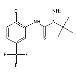 1-tert-butyl-N-[2-chloro-5-(trifluoromethyl)phenyl]hydrazinecarbothioamide