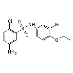 5-Amino-N-(3-bromo-4-ethoxy-phenyl)-2-chloro-benzenesulfonamide