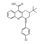 2-(tert-Butyl)-4-(4-chlorobenzylidene)-1,2,3,4-tetrahydroacridine-9-carboxylic Acid