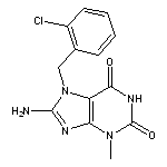 8-amino-7-(2-chlorobenzyl)-3-methyl-3,7-dihydro-1H-purine-2,6-dione