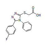 2-[[5-(4-Fluorophenyl)-4-phenyl-4H-1,2,4-triazol-3-yl]thio]acetic Acid