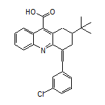 2-(tert-Butyl)-4-(3-chlorobenzylidene)-1,2,3,4-tetrahydroacridine-9-carboxylic Acid