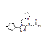 2-[[5-(4-Fluorophenyl)-4-[(tetrahydrofuran-2-yl)methyl]-4H-1,2,4-triazol-3-yl]thio]acetic Acid