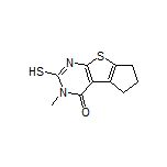 2-Mercapto-3-methyl-6,7-dihydro-3H-cyclopenta[4,5]thieno[2,3-d]pyrimidin-4(5H)-one