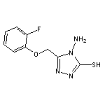 4-amino-5-[(2-fluorophenoxy)methyl]-4H-1,2,4-triazole-3-thiol