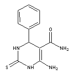 6-Amino-4-phenyl-2-thioxo-1,2,3,4-tetrahydro-pyrimidine-5-carboxylic acid amide