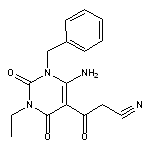 3-(6-Amino-1-benzyl-3-ethyl-2,4-dioxo-1,2,3,4-tetrahydro-pyrimidin-5-yl)-3-oxo-propionitrile