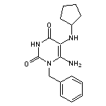 6-Amino-1-benzyl-5-cyclopentylamino-1H-pyrimidine-2,4-dione