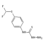 N-{4-[(difluoromethyl)thio]phenylhydrazinecarbothioamide