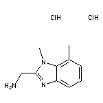 (1,7-dimethyl-1H-1,3-benzodiazol-2-yl)methanamine dihydrochloride