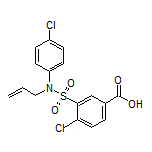 3-[N-Allyl-N-(4-chlorophenyl)sulfamoyl]-4-chlorobenzoic Acid