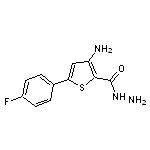 3-amino-5-(4-fluorophenyl)thiophene-2-carbohydrazide