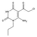 6-amino-5-(chloroacetyl)-1-propylpyrimidine-2,4(1H,3H)-dione