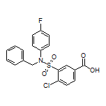 3-[N-Benzyl-N-(4-fluorophenyl)sulfamoyl]-4-chlorobenzoic Acid