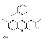 [6-chloro-4-(2-chlorophenyl)-2-methylquinolin-3-yl]acetic acid hydrochloride