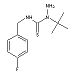 1-tert-butyl-N-(4-fluorobenzyl)hydrazinecarbothioamide