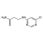 3-[(6-chloropyrimidin-4-yl)amino]propanamide