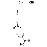 1-[2-(4-methylpiperazin-1-yl)-2-oxoethyl]-1H-pyrazole-4-carboxylic acid dihydrochloride