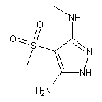 4-methanesulfonyl-3-N-methyl-1H-pyrazole-3,5-diamine