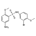 5-Amino-N-(3-bromo-4-methoxy-phenyl)-2-methoxy-benzenesulfonamide