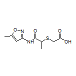 2-[[1-[(5-Methyl-3-isoxazolyl)amino]-1-oxo-2-propyl]thio]acetic Acid