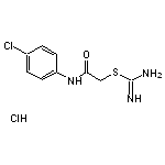 2-[(4-chlorophenyl)amino]-2-oxoethyl imidothiocarbamate hydrochloride