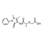 2-[[1-[(1,5-Dimethyl-3-oxo-2-phenyl-2,3-dihydro-4-pyrazolyl)amino]-1-oxo-2-propyl]thio]acetic Acid