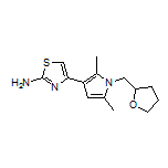 2-Amino-4-[2,5-dimethyl-1-[(tetrahydrofuran-2-yl)methyl]-3-pyrrolyl]thiazole