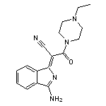 (2Z)-2-(3-amino-1H-isoindol-1-ylidene)-3-(4-ethylpiperazin-1-yl)-3-oxopropanenitrile