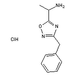 1-(3-benzyl-1,2,4-oxadiazol-5-yl)ethan-1-amine hydrochloride