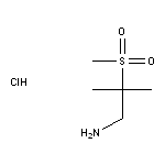 2-methanesulfonyl-2-methylpropan-1-amine hydrochloride