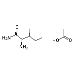 2-amino-3-methylpentanamide acetate