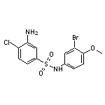 3-Amino-N-(3-bromo-4-methoxy-phenyl)-4-chloro-benzenesulfonamide