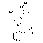 4-hydroxy-1-[2-(trifluoromethyl)phenyl]-1H-pyrazole-3-carbohydrazide