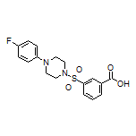 3-[[4-(4-Fluorophenyl)-1-piperazinyl]sulfonyl]benzoic Acid