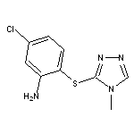 5-chloro-2-[(4-methyl-4H-1,2,4-triazol-3-yl)thio]aniline