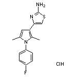 4-[1-(4-fluorophenyl)-2,5-dimethyl-1H-pyrrol-3-yl]-1,3-thiazol-2-amine hydrochloride