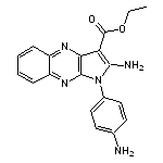 2-Amino-1-(4-amino-phenyl)-1H-pyrrolo[2,3-b]quinoxaline-3-carboxylic acid ethyl ester