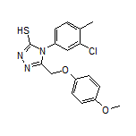 4-(3-chloro-4-methylphenyl)-5-[(4-methoxyphenoxy)methyl]-4H-1,2,4-triazole-3-thiol