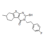 3-(4-Fluorophenethyl)-2-mercapto-7-methyl-5,6,7,8-tetrahydrobenzo[4,5]thieno[2,3-d]pyrimidin-4(3H)-one