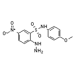 2-Hydrazino-N-(4-methoxy-phenyl)-5-nitro-benzenesulfonamide